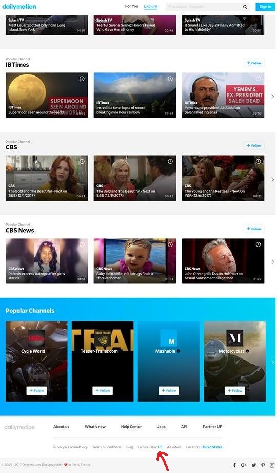 Dailymotion Age Restriction On Family Filter On Dailymotion Age Restriction On Family Filter On